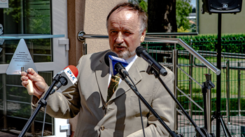 Przemawiający Dyrektor SPZOZ p. Kroplewski